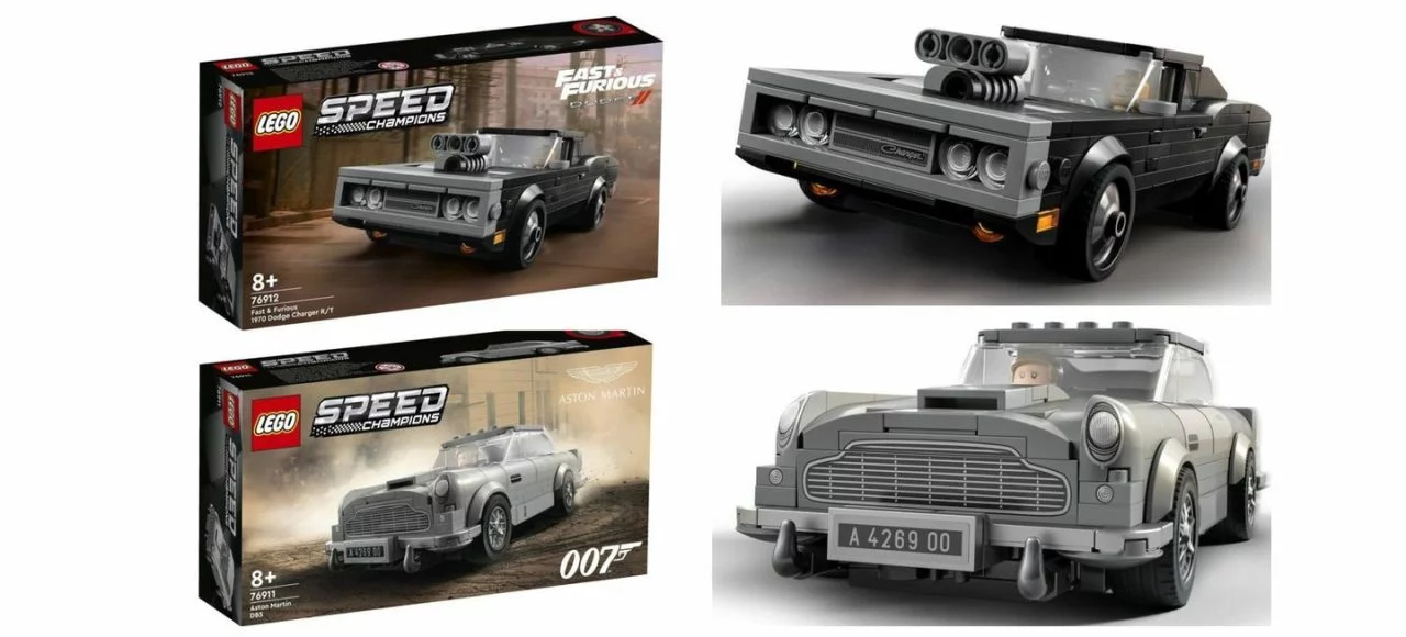 El Aston Martin de James Bond y el Dodge Charger de A Todo Gas llegan al garaje de LEGO Speed Champions