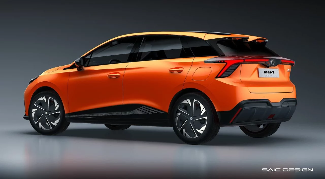 Mg 4 Electric 2022 Trasera Naranja