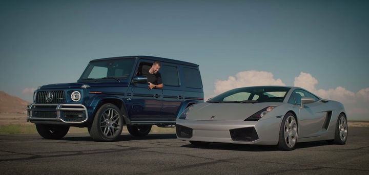 Mercedes G 63 Vs Lamborghini Gallardo 1