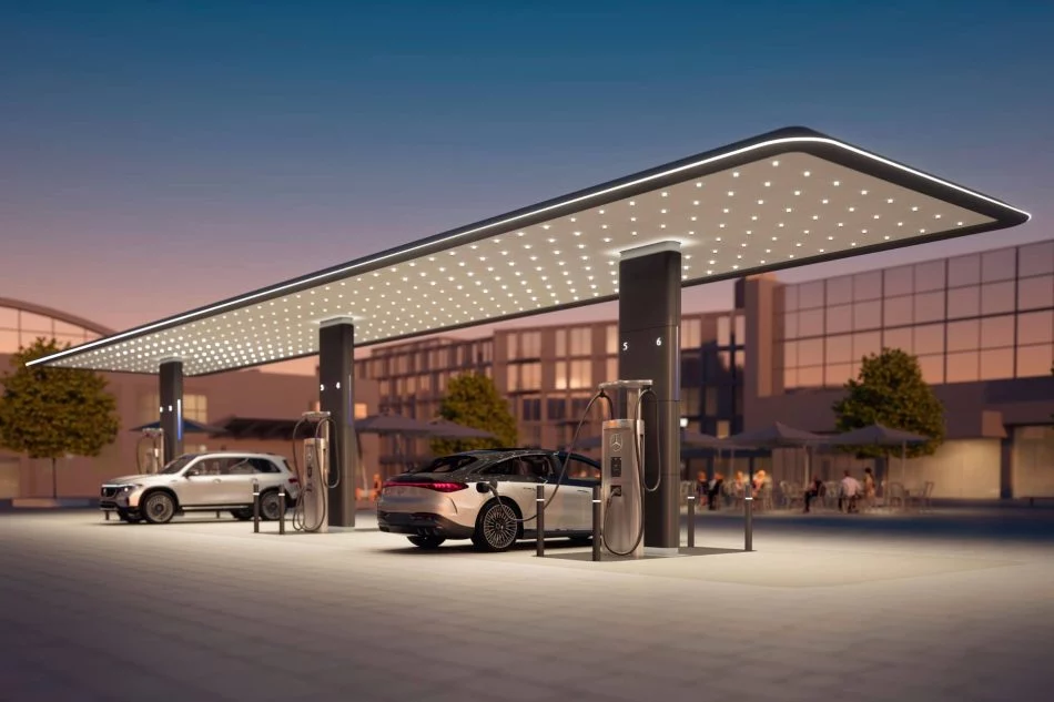 Mercedes Benz Startet In Nordamerika Mit Dem Aufbau Eines Eigenen Globalen High Power Charging Netzwerks Mercedes Benz To Launch Global Branded High Power Charging Network, Starting In North America