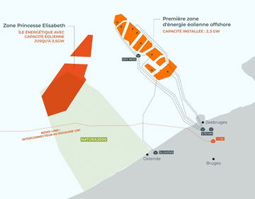 Isla Artificial Energetica Princesa Elisabeth Plano