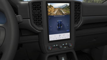 Vista del sistema de infotainment SYNC de Ford Ranger.