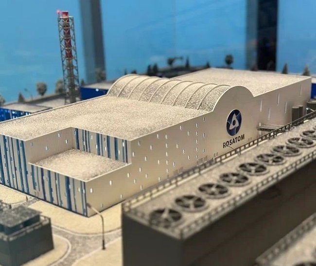 Rosatom Reactor Nuclear Pequeno Maqueta