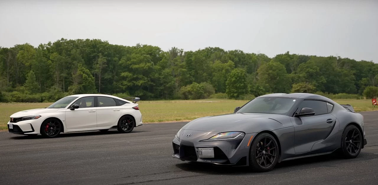 Toyota Supra Vs Honda Civic Type R Video 2