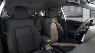 Vista detallada de la configuración de asientos del Hyundai Bayon, con tapicería premium y ajustes ergonómicos.