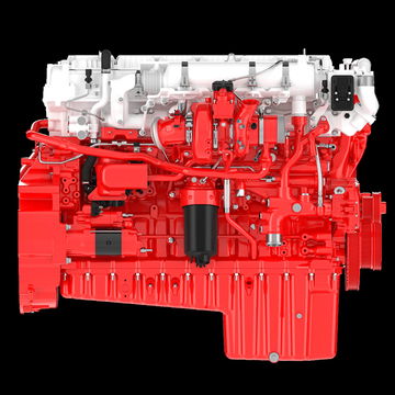 Vista detallada del motor Cummins X15 eficiente y robusto para uso pesado.