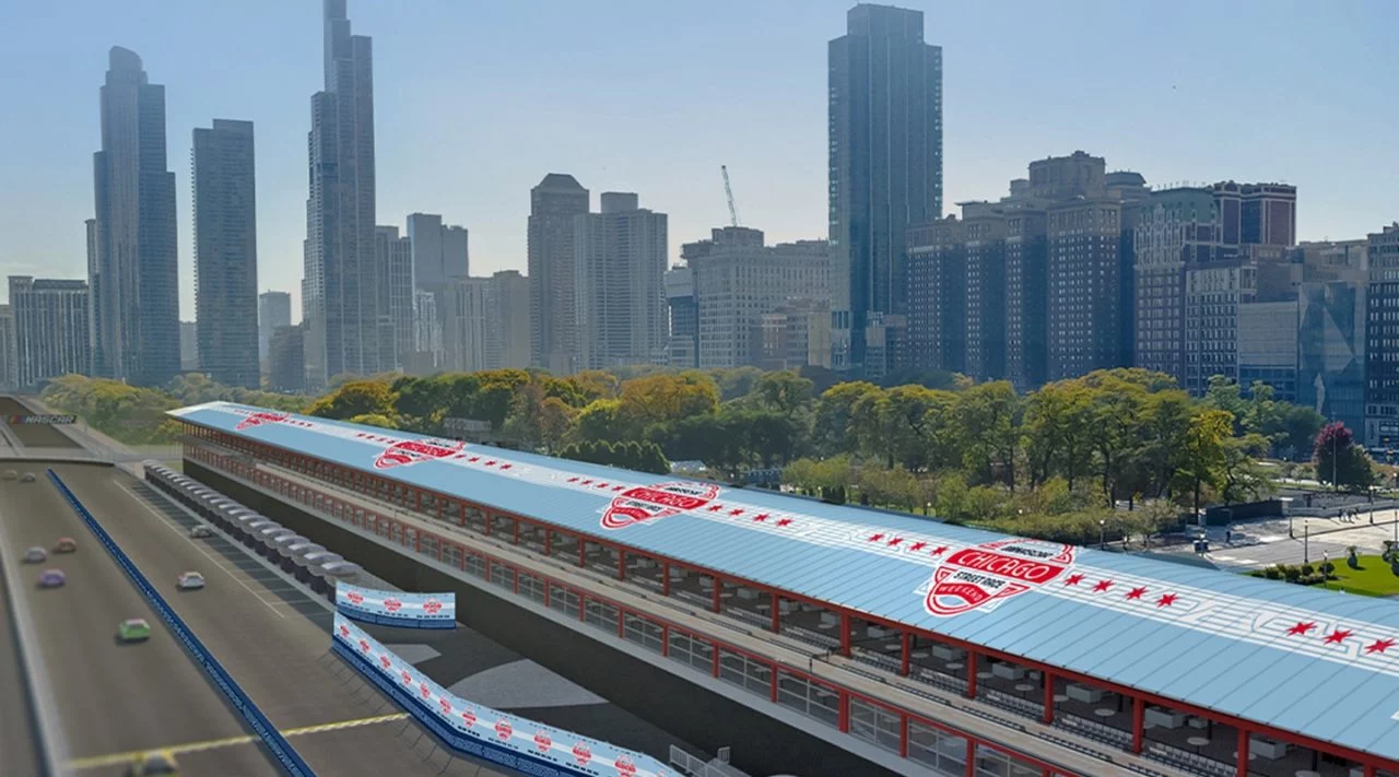 Vista del circuito de Chicago, indicando el cambio de la F1 hacia Asia.