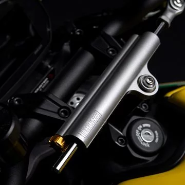 Amortiguador trasero de la edición especial Ducati Monster Senna.
