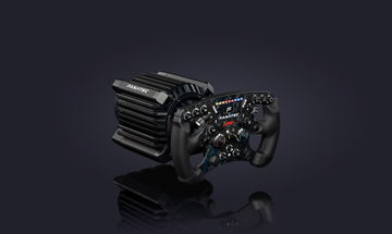 Volante de simulador Fanatec ClubSport DD 2 con force feedback directo de alta gama.