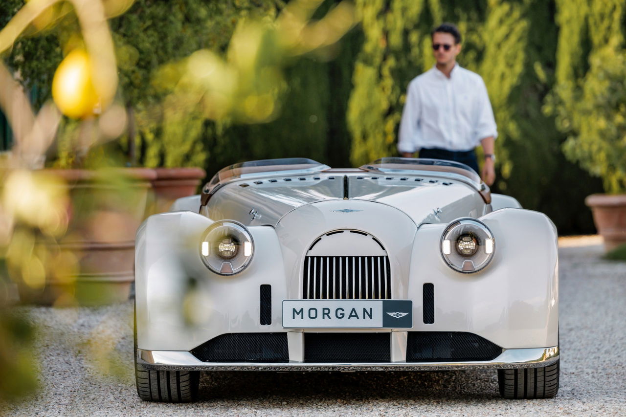 Barqueta de Morgan con diseño de Pininfarina que exuda clasicismo.