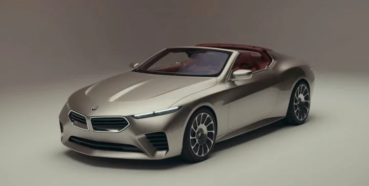 Vista del BMW Skytop Concept, estilizado y moderno.