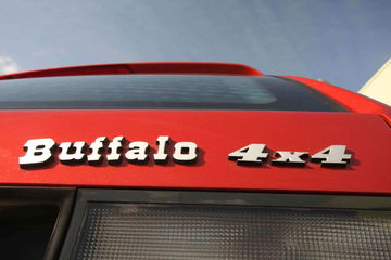 Detalle emblema Citroën Xantia Break Buffalo con tracción 4x4.