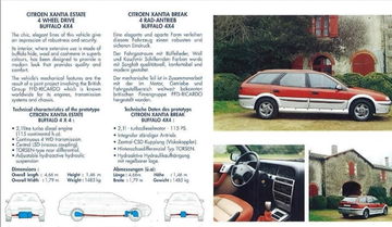 Vista lateral del Citroën Xantia Break Buffalo 4x4, mostrando su perfil aventurero.