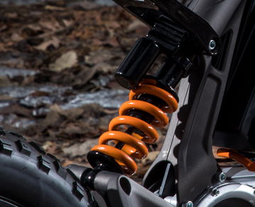 Suspensión robusta de la ebike off-road Harley-Davidson