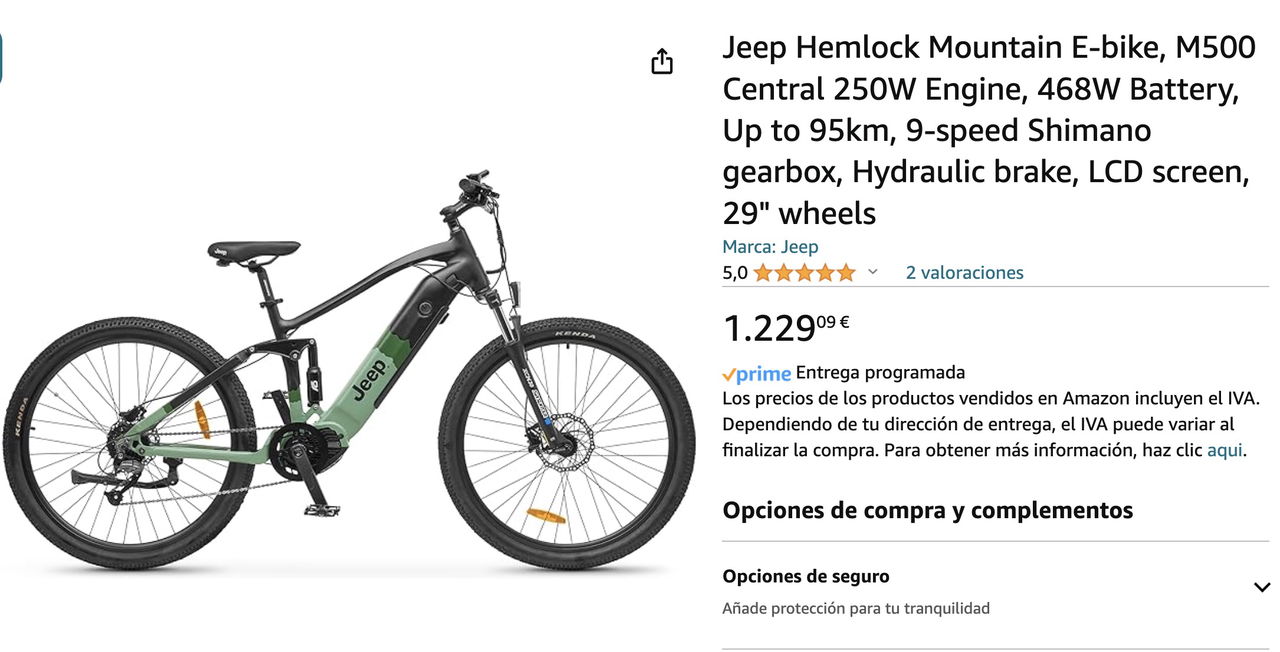 Revolutionaria eBike Jeep con tracción integral, diseño robusto y gran autonomía