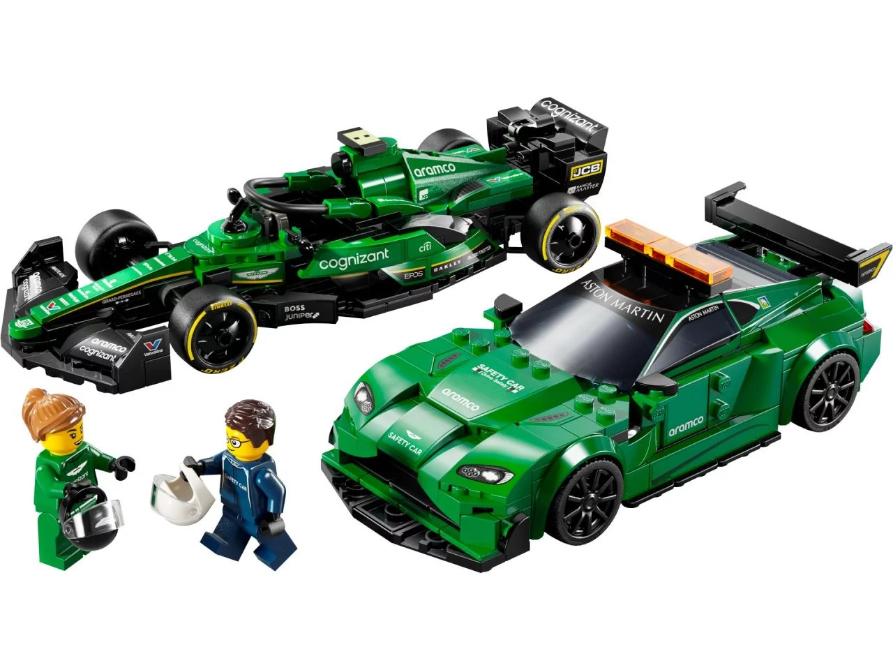 Réplicas LEGO de un monoplaza de F1 y un deportivo Aston Martin