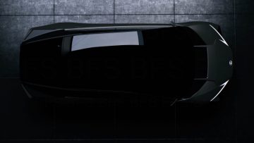 Silueta lateral reveladora del futuro Lexus eléctrico