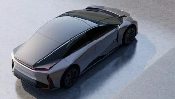 Vista lateral del Lexus LF-Z Electrified concept, promesa de diseño futuro
