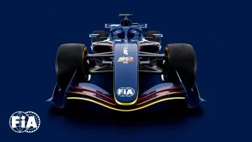 Vista frontal del nuevo prototipo de monoplaza F1 para 2026