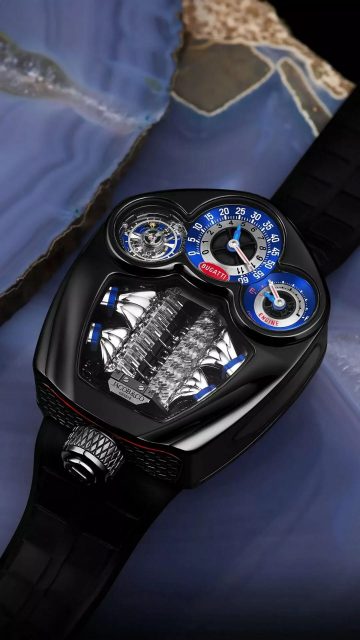 Exclusivo reloj Bugatti Tourbillon inspirado en el motor V16.