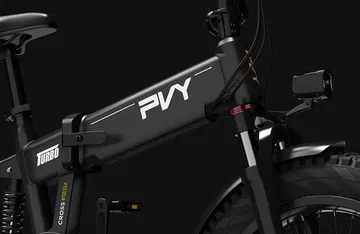 Vista lateral de la ebike PVY Turbo, destacando su diseño SUV todoterreno.