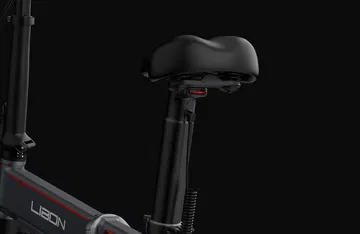 Detalle del asiento de la ebike urbana PVY-Libon con diseño ergonómico.