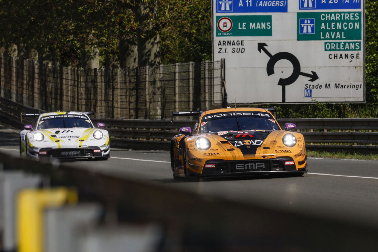 Edición especial GT3 de Porsche en acción en Le Mans