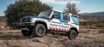 El nuevo 4x4 de los Mossos d'Esquadra, robustez y capacidad todoterreno.