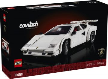Lego presenta una réplica del icónico Lamborghini Countach con 1.506 piezas.