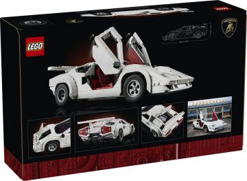 Réplica LEGO Lamborghini Countach precisa y estilizada en 1.506 piezas.