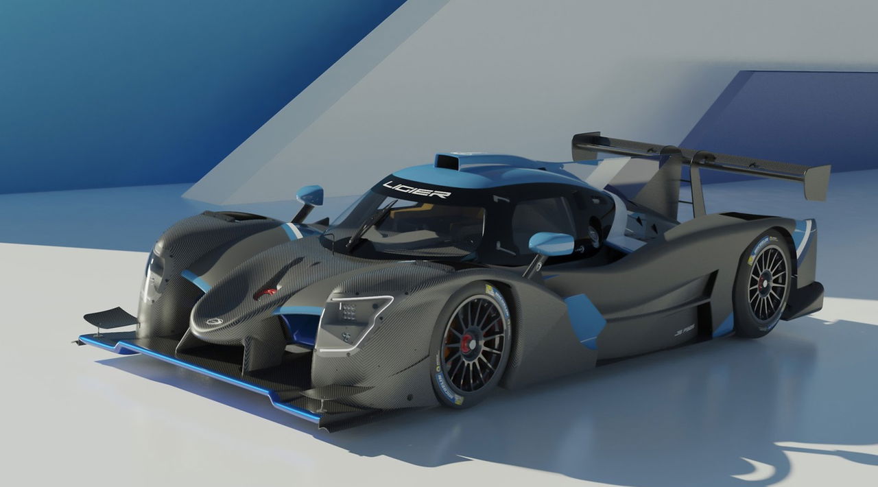 Vista lateral del Ligier JS P325, prototipo LMP3 de 2025.