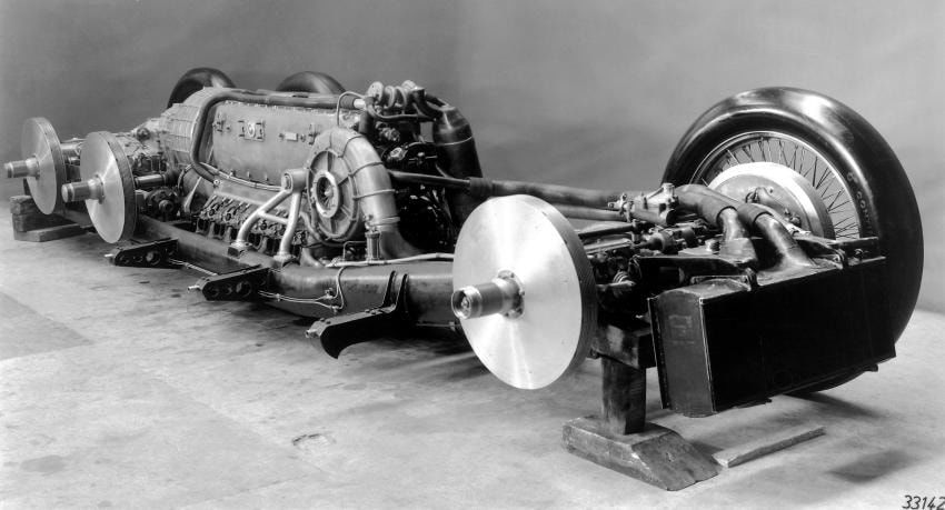 El Mercedes T80 de 1939, una joya de ingeniería con motor de aviación.