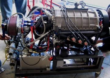Vista del innovador motor axial Duke, enfocado en eficiencia y compactibilidad.