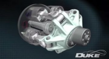 Motor axial Duke único en su clase, eficiencia y mínima vibración