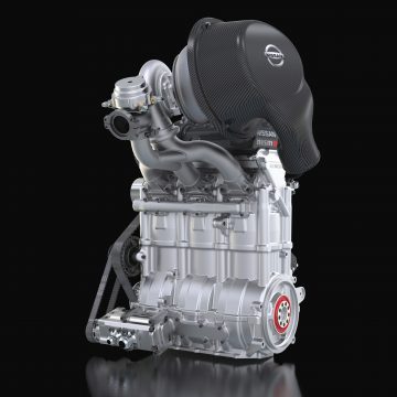 Motor de Nissan de 20cm de ancho y 400CV utilizado en Le Mans, un prodigio de ingeniería.