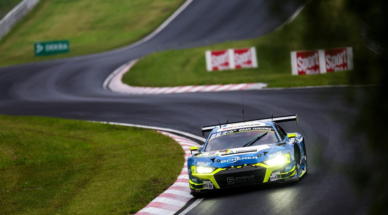 Scherer Sport PHX Audi R8 GT3 Evo 2 en las 24 Horas de Nürburgring.