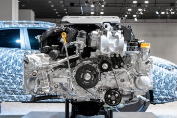 Motor bóxer Subaru, híbrido y eficiente para 2024.