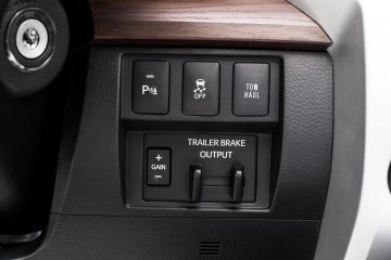 Panel de control de remolque de la Toyota Tundra 2019, funcionalidad y estética.