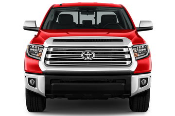 Vista frontal Toyota Tundra 2019 destacando su robusto diseño.