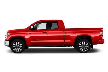 Toyota Tundra 2019 en imponente vista lateral roja