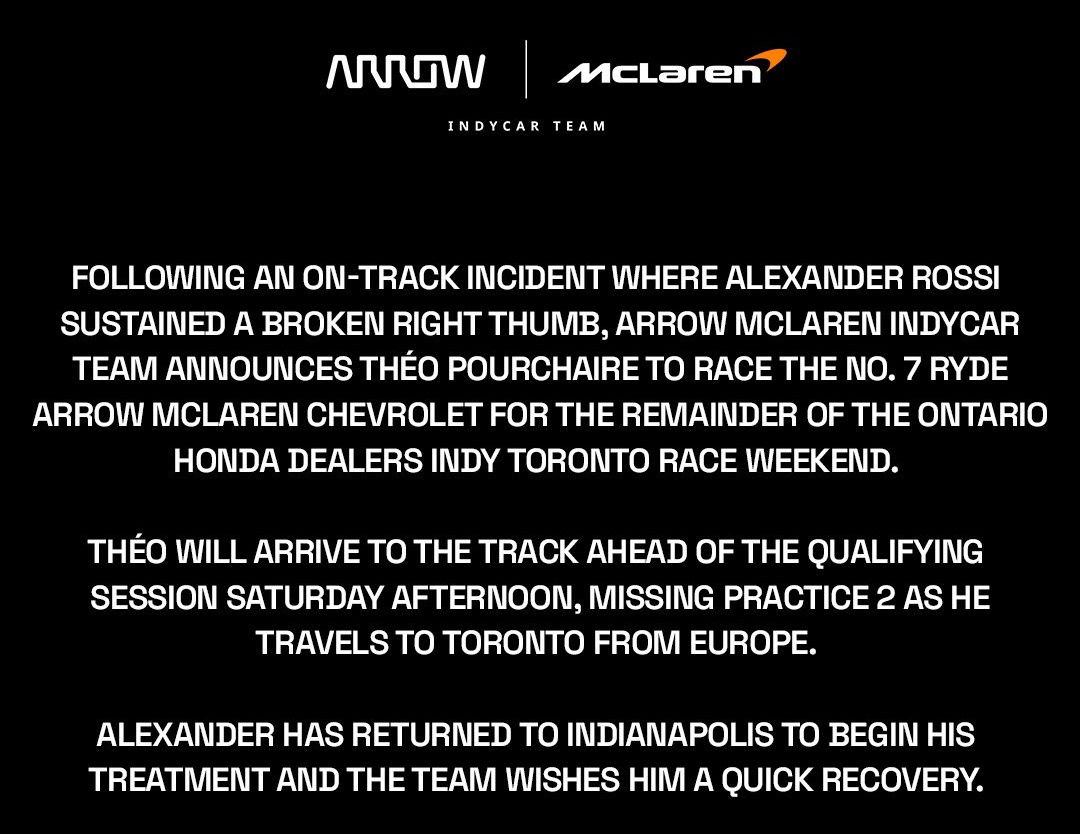 Théo Pourchaire confirmado en Arrow McLaren IndyCar para 2024