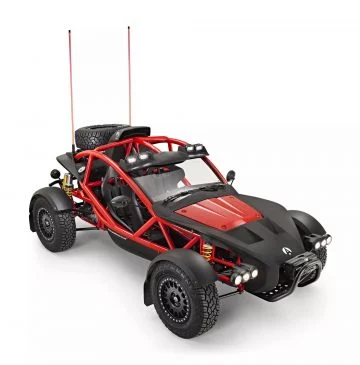 El Ariel Nomad 2024 muestra su aspecto robusto y su diseño ligero apto para todo terreno.