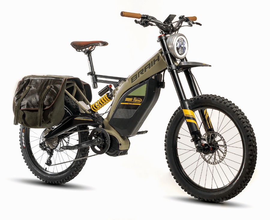 Scrambler eléctrica con estilo robusto y diseño innovador.