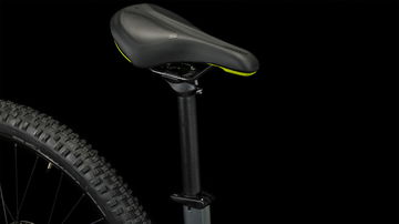 Ebike SUV de Cube con detalles enfocados en ergonomía y rendimiento.