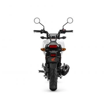 Vista trasera de la Honda MSX125 Grom 2024 revela su diseño compacto y deportivo.