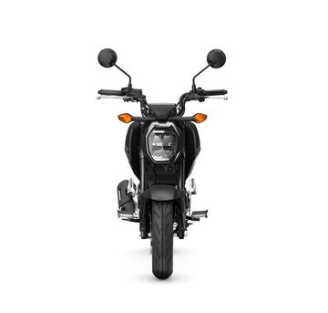 Vista frontal Honda MSX125 Grom 2024, enfatiza su diseño compacto y dinámico.