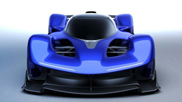 Vista frontal del Red Bull RB17, hypercar con 1.200 CV.