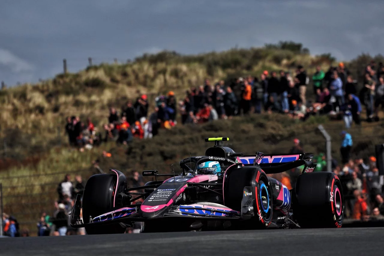 Alpine A522 en acción durante el Gran Premio de Zandvoort 2024