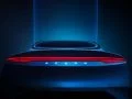 Vista trasera del SUV eléctrico de Acura, iluminación moderna y diseño elegante.