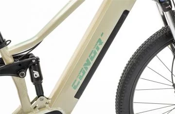 Detalle de la ebike SUV española con doble suspensión